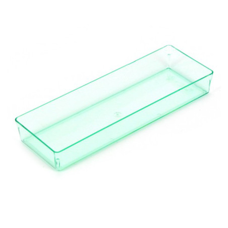 Bandeja Plastico Rectangular "Water Green" 13,1x4,6 cm (288 Unidades)