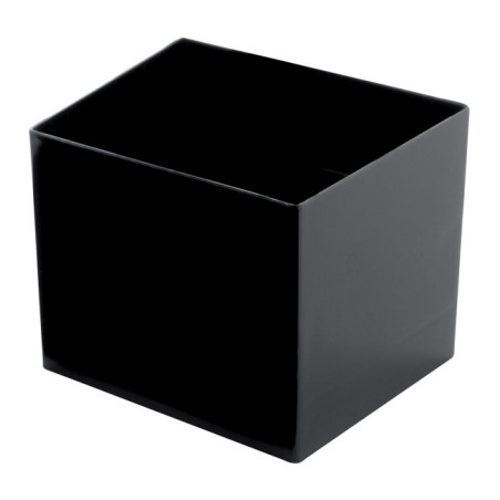 Tigela Degustação Reutilizável PS Cube Preto 60ml 4,7x4,7cm (240 Uds)