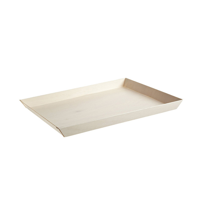 Bandeja de Madeira 38x27,4x3cm 2400ml (100 Uds)