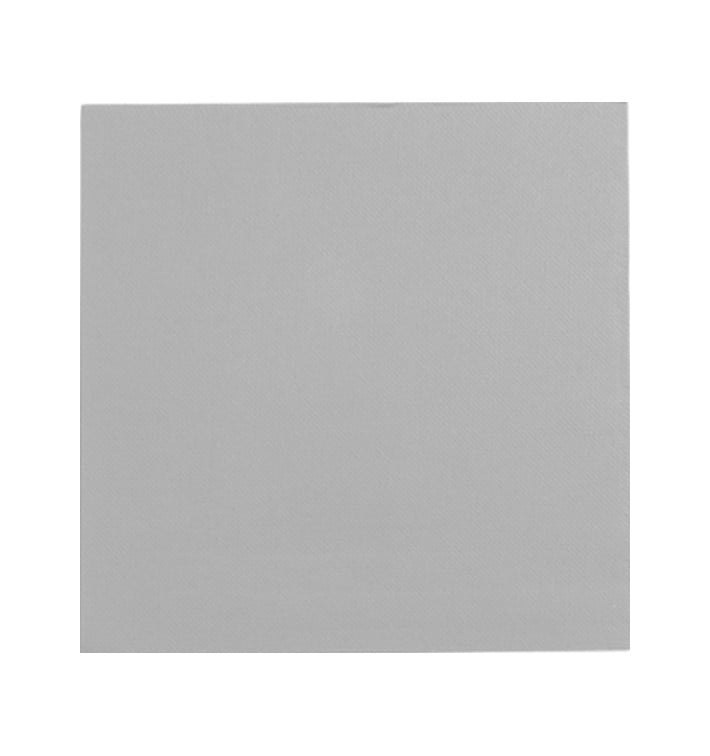 Guardanapos Papel Ponta Ponta Cinza 25x25cm (50 Uds)