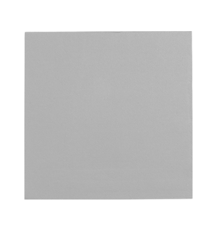 Guardanapos Papel Ponta Ponta Cinza 25x25cm (1400 Uds)