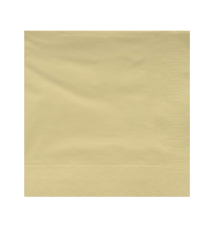 Guardanapos Papel Fl Dupla Creme 30x30cm (100 Uds)