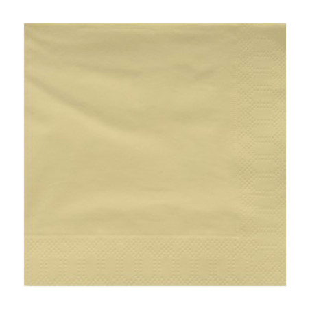 Guardanapos Papel Fl Dupla Creme 30x30cm (100 Uds)