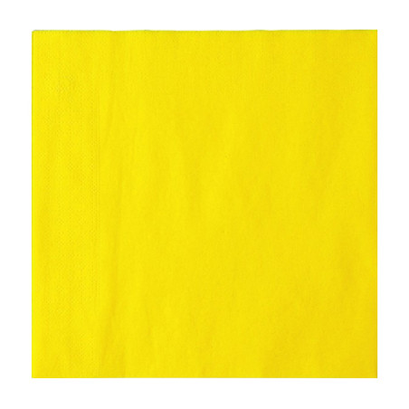 Guardanapos de Papel Ponta-Ponta 33x33cm 2C Amarelo (1.200 Uds)