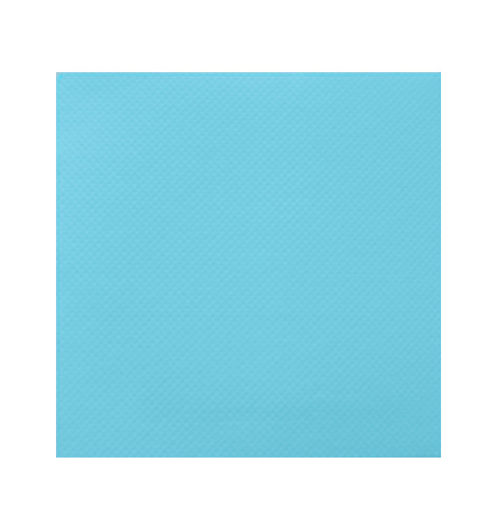 Guardanapos Papel Turquesa 2F Ponta-Ponta 33x33cm (50 Uds)