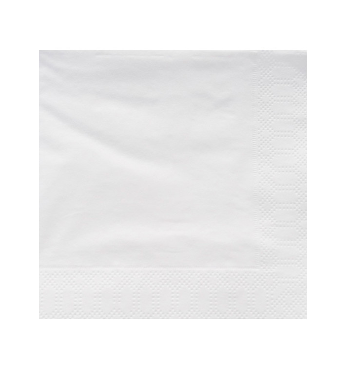 Guardanapos Papel Branco 40x40 2 Folhas (50 Uds)