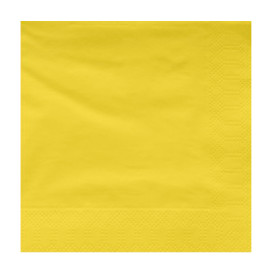 Guardanapos Papel Fl Dupla Amarelo 40x40cm (1200 Uds)