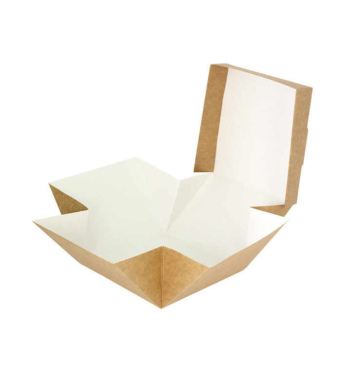 Caixa Hambúrguer Gourmet Kraft 13x13x10cm (25 Uds)