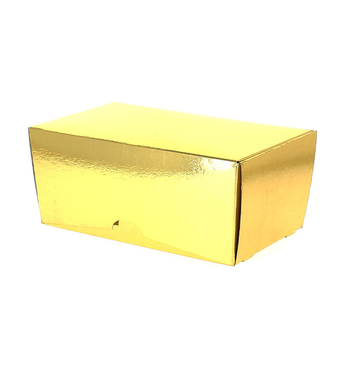 Caixa Bombons e Doces Ouro 13x7x5cm 250g (100 Uds)