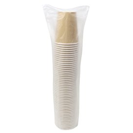 Copos de Cartão 9 Oz/280ml Kraft-Kraft Ø8,1cm (1.000 Uds)