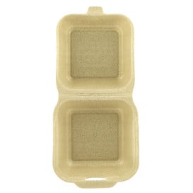 Embalagem Hamburguer XPP Creme 15x15x7cm (500 Uds)