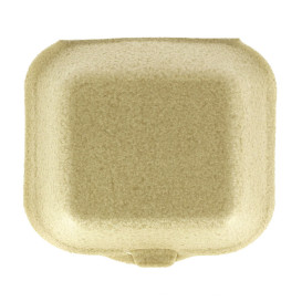 Embalagem Hamburguer XPP Creme 13,5x13,5x7cm (100 Uds)