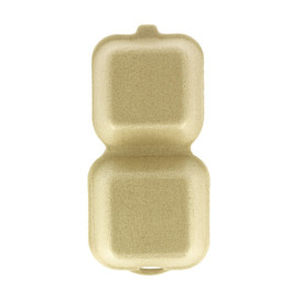 Embalagem Hamburguer XPP Creme 13,5x13,5x7cm (100 Uds)