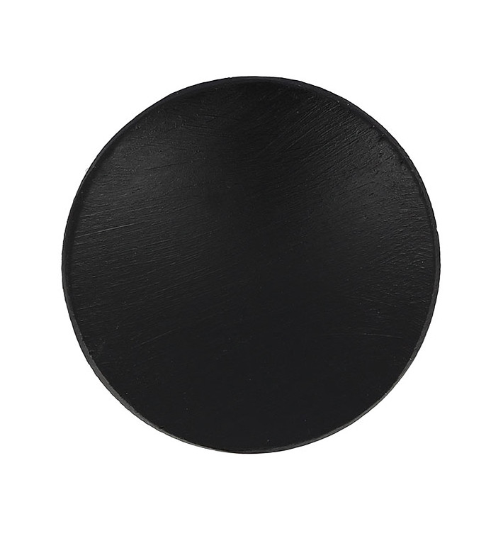 Prato Degustação de Bambu Preto Ø6cm (144 Uds)