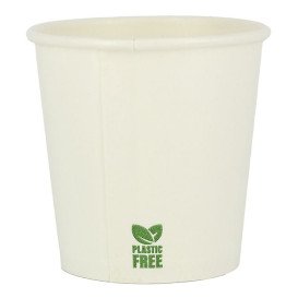 Copo de Cartão Plastic Free 4 Oz/120ml Branco Ø6,2cm (100 Uds)