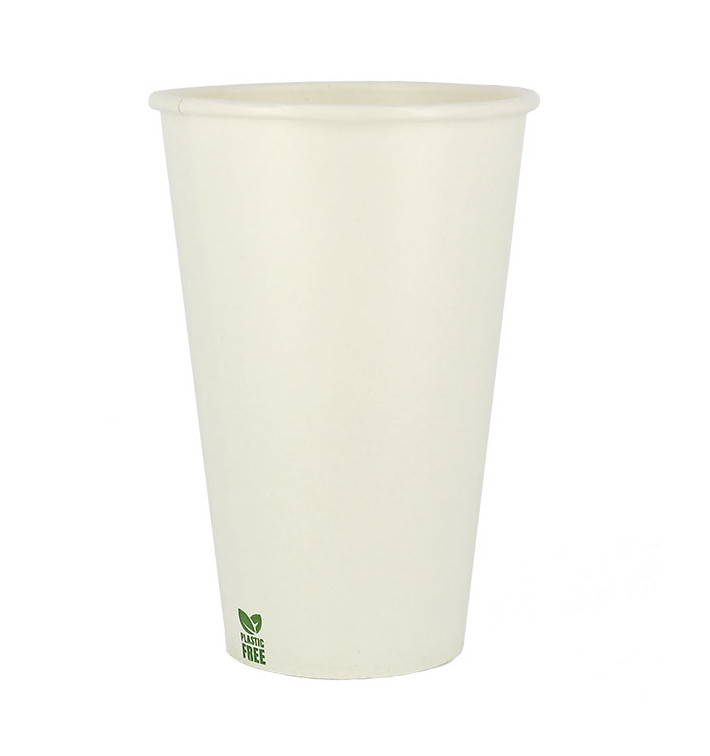 Copo de Cartão Plastic Free 12 Oz/360ml Branco Ø8cm (50 Uds)