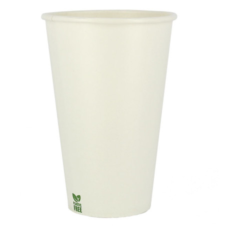 Copo de Cartão Plastic Free 12 Oz/360ml Branco Ø8cm (50 Uds)