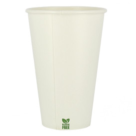 Copo de Cartão Plastic Free 12 Oz/360ml Branco Ø8cm (50 Uds)