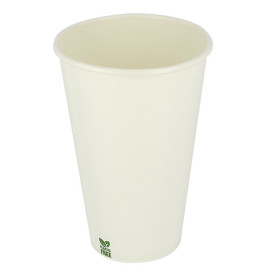 Copo de Cartão Plastic Free 12 Oz/360ml Branco Ø8cm (50 Uds)