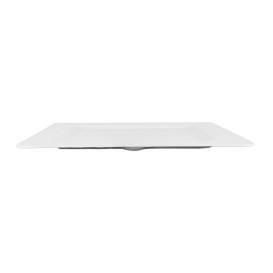 Prato Quadrado Incisura Cana-de-açúcar Branco 200x200mm (50 Uds)