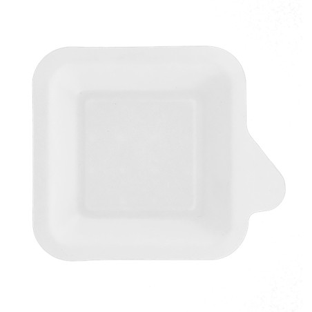 Prato Aba Cana-de-açúcar Branco 11x11cm (2.000 Uds)