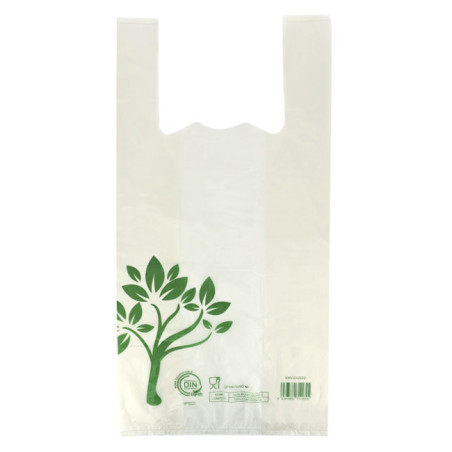 Saco com Alça Home Compost “Be Eco!” 40x50cm 17,5µm (100 Uds)