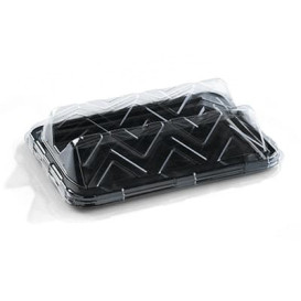 Bandeja Plastico Luxo Retang. Marmore 35x24cm (5 Uds)