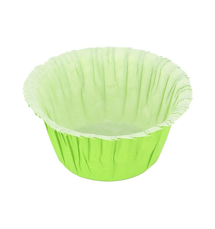 Cápsula Cupcake Verdes 4,9x3,8x7,5cm (500 Unidades)