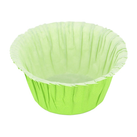 Cápsula Cupcake Verdes 4,9x3,8x7,5cm (500 Unidades)