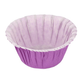 Cápsula Cupcake Violeta 4,9x3,8x7,5cm (500 Unidades)