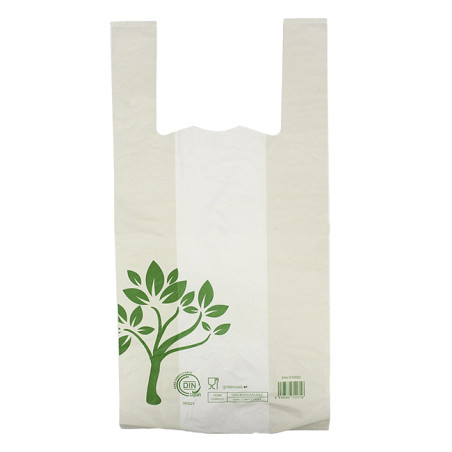 Saco com Alça Home Compost “Be Eco!” 35x45cm 17,5µm (100 Uds)