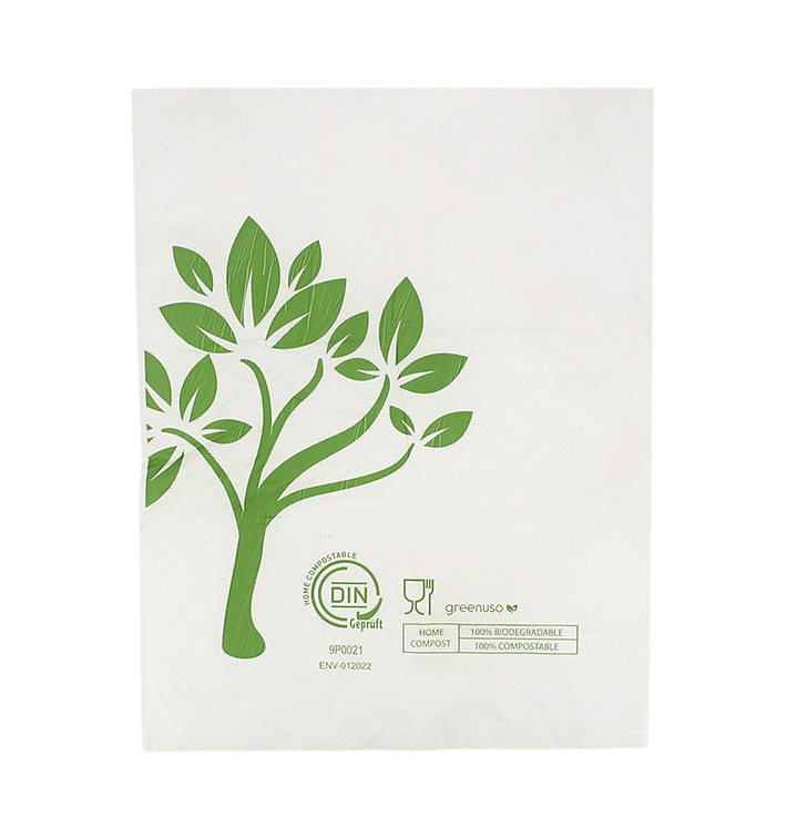 Saco de Mercado Home Compost “Be Eco!” 23x30,5cm (3.000 Uds)