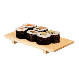 Bandeja de Bambu 27,5x18x2,5cm (20 Uds)