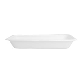 Bandeja Bio da cana-de-açúcar Branco 196x147x27mm  (50 Uds)