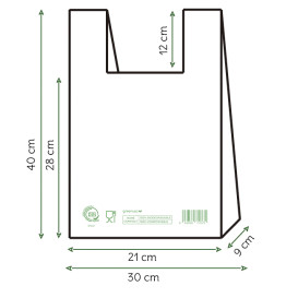 Saco com Alça Home Compost “Classic” 30x40cm (100 Uds)