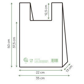 Saco com Alça Home Compost “Classic” 35x50cm (100 Uds)