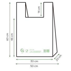 Saco com Alça Home Compost “Classic” 50x60cm (100 Uds)