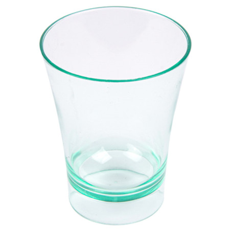 Copo Degustação Reutilizável Verde Transparente 60ml 5x6,5cm (12 Uds)