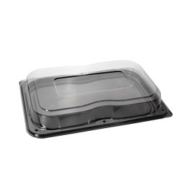 Bandeja Plastico Tapa Preto 46x30cm (25 Uds)