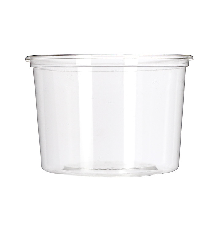 Embalagem Compostáveis PLA Transparente 480ml (50 Uds)