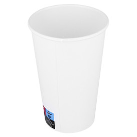 Copo de Cartão ECO 16 Oz/480ml Branco Ø9cm (1.000 Uds)