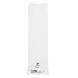 Saco de Papel Sem Asas Kraft Branco 60g/m² 18+11x34cm (500 Uds)