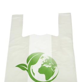 Saco Plastico Alça Bio Home Compost 55x60 cm (100 Uds)