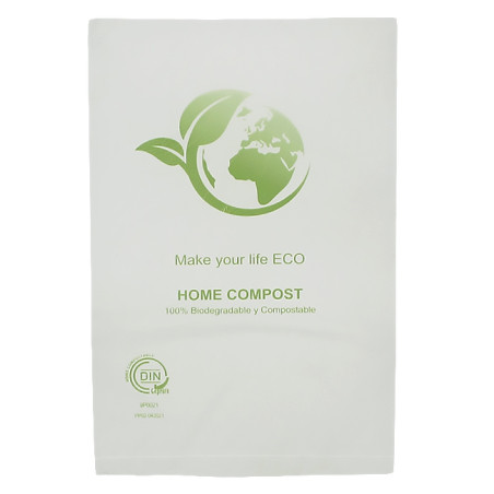 Saco Plastico Mercado Bio Home Compost 16x24cm 10µm (100 Uds)