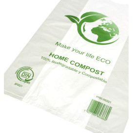 Saco Plastico Alça Bio Home Compost 30x40 cm (2.000 Uds)