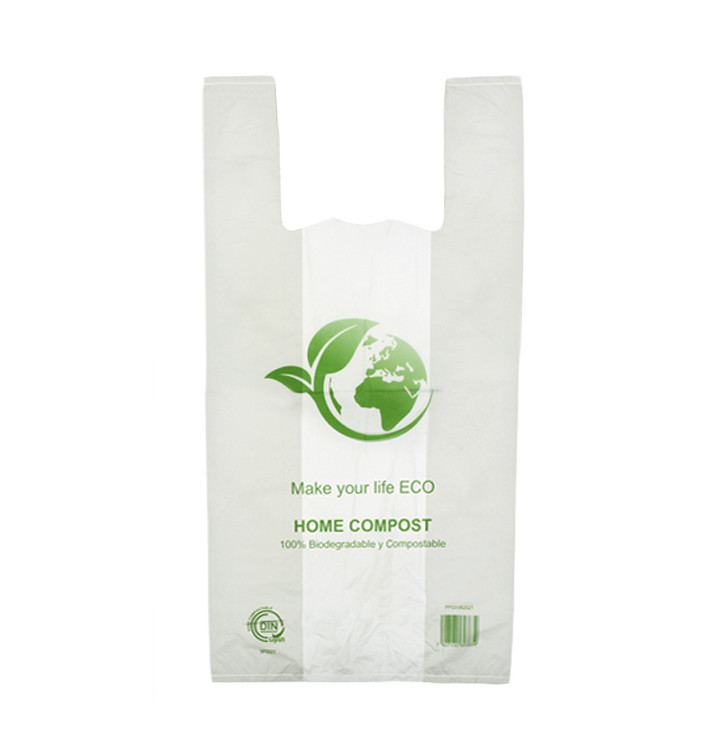 Saco Plastico Alça Bio Home Compost 40x50 cm (1.000 Uds)