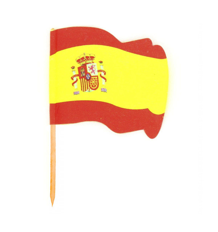 Pick Bandeira "Espanha" 65mm (144 Uds)