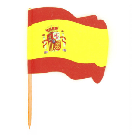 Pick Bandeira "Espanha" 6,5cm (144 Uds)