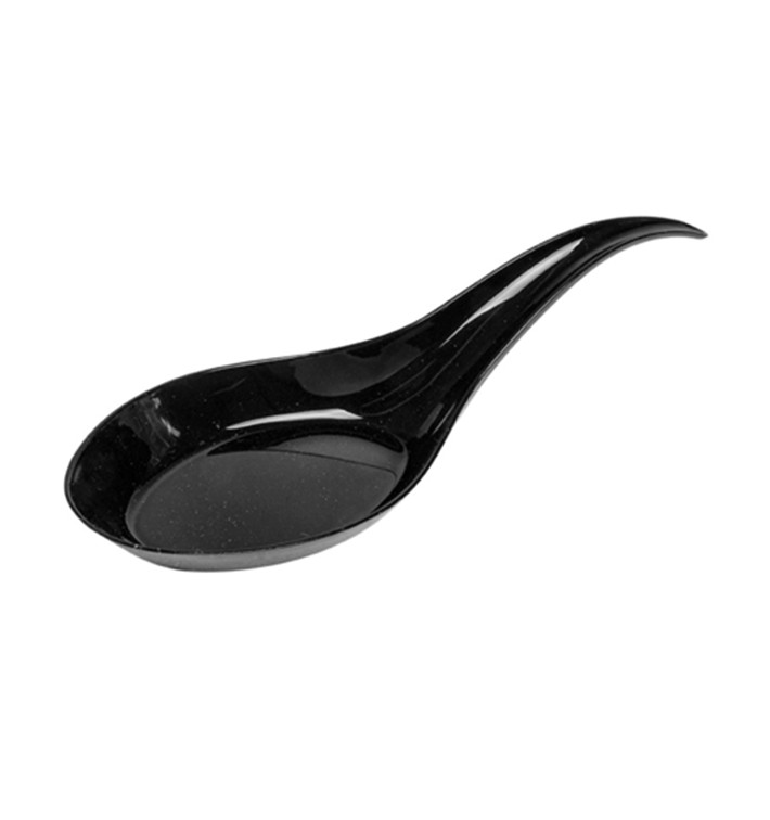 Colher Plastico Degustação  Preto 12 cm (2000 Uds)