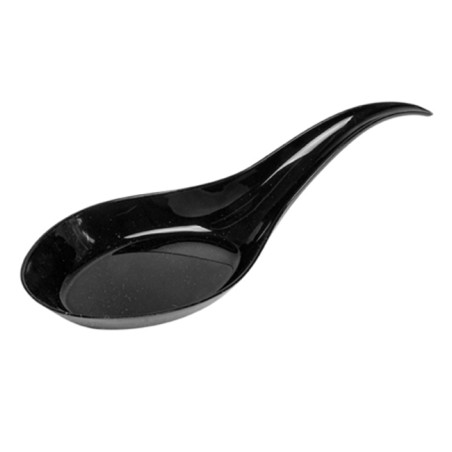 Colher Plastico Degustação  Preto 12 cm (2000 Uds)